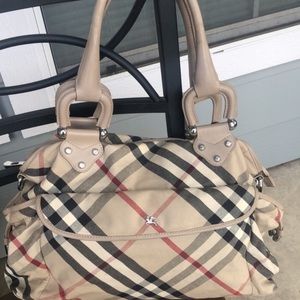 Original Burberry diaper bag.